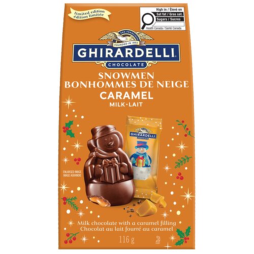 GHIRARDELLI - Milk Chocolate Caramel Snowmen
