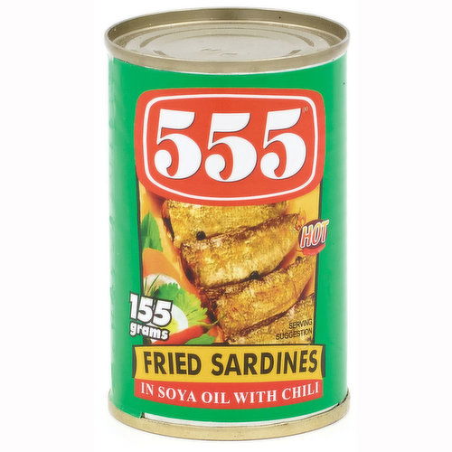 555 - Fried Sardines In Soya Oil with Chili