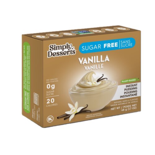 Simply Delish - Sugar Free Keto instant Pudding, Vanilla