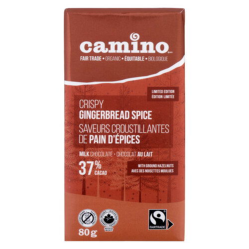 Camino - Milk Chocolate Bar Crispy Gingerbread Spice