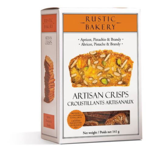 Rustic Bakery - Apricot Pistachio & Brandy Artisan Crisps