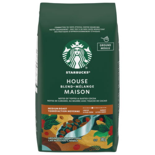 Starbucks - House Blend Ground Coffee, Medium Roast