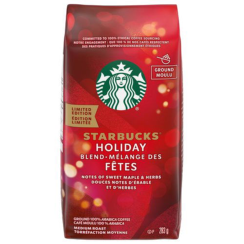 Starbucks - Holiday Blend Ground Coffee, Medium Roast