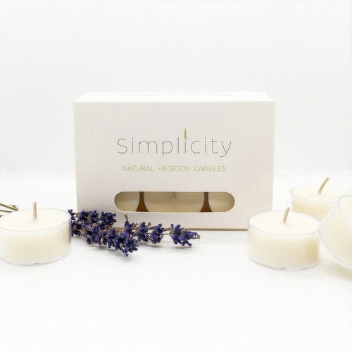 Simplicity Candles - Tealights 12 Pack Lavender