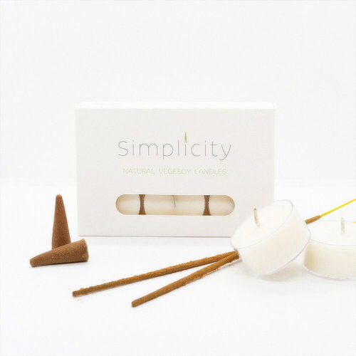 Simplicity Candles - Tealights 6 Pack Nag Champa