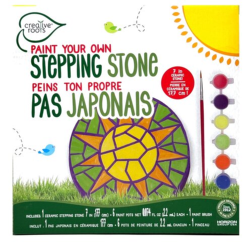 Creative Roots - Paint Your Own Stepping Stone Sun