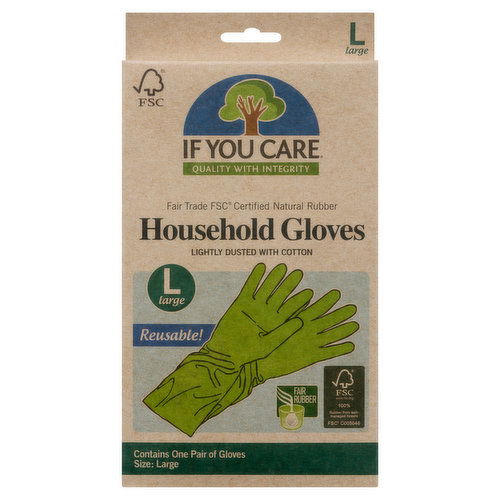 If You Care - Reusable Household Gloves Large