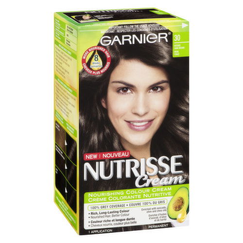 Garnier - Nutrisse Cream 30 Intense Dark Brown