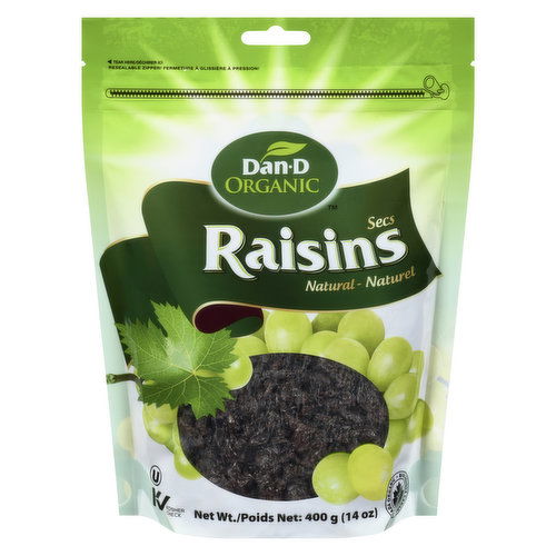 Dan-D Pak - Organic Thompson Raisins