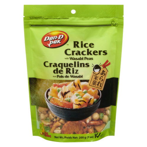 Dan-D Pak - Rice Crackers with Wasabi Peas Hot