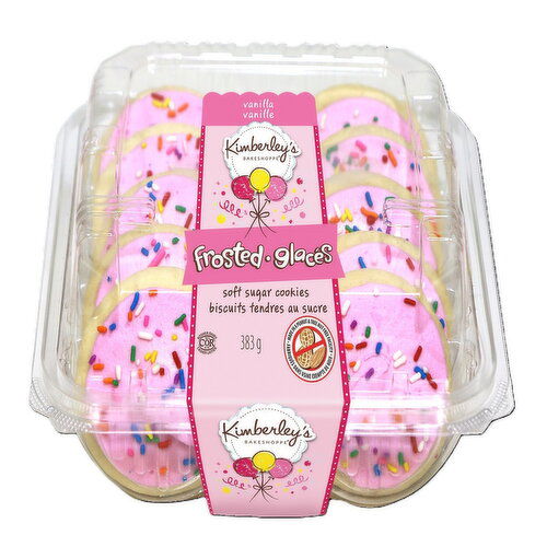 Kimberley's Bakeshoppe - Soft Sugar Cookies Pink Vanilla Frosted