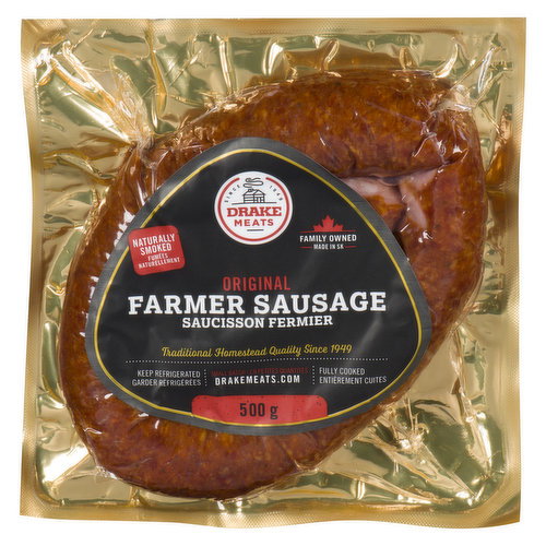 DRAKE MEATS - Smoked Farmer Sausage