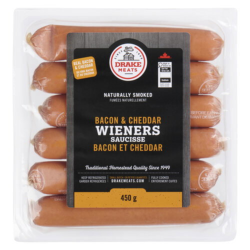 DRAKE MEATS - Bacon & Cheddar Wieners
