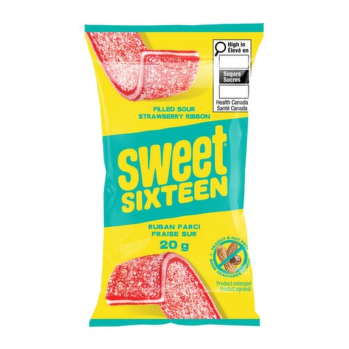 Sweet Sixteen - Filled Sour Strawberry Ribbon