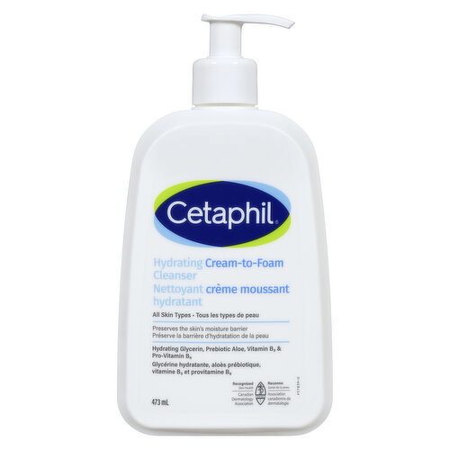 Cetaphil - Hydrating Cream-to-Foam Cleanser All Skin Types