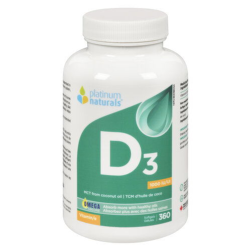 Platinum Naturals - Vitamin D3 1000IU