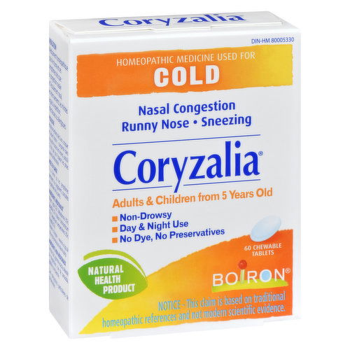 Boiron - Boiron Coryzalia Cold