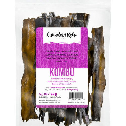 Canadian Kelp - Kombu Dried Kelp