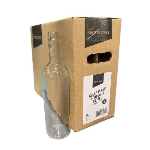 ABC Crafted Series - Clear Glass Bordeaux Bottle
