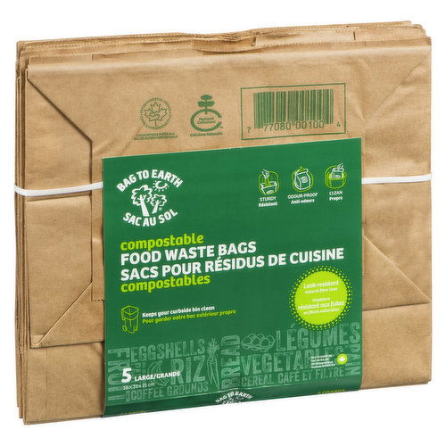 Bag To Earth - Food Compost Waste Bags Large