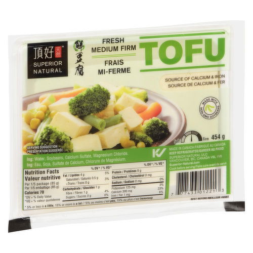 Superior Tofu - Fresh Tofu - Medium Firm