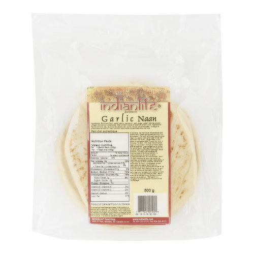 Indian Life - Authentic Garlic Naan