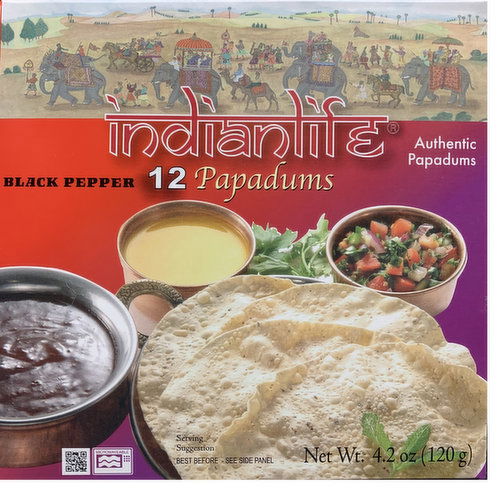 Indianlife - Black Pepper Papadums