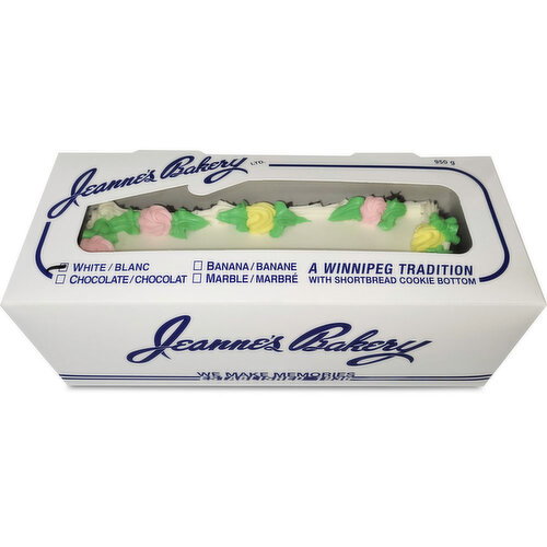 Jeanne's Bakery - Log Cake, White