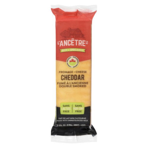 L'Ancetre - Cheddar Cheese Double Wood Smoke Organic