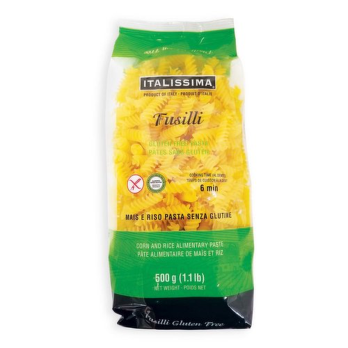 Italissima - Fusilli - Gluten Free