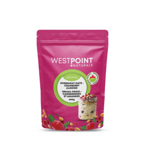 West Point Naturals - Organic Overnight Oats, Cranberry Almond