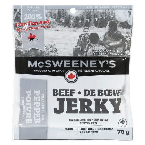 Mcsweeneys - McSWEENEYS Cracked Pepper Beef Jerky
