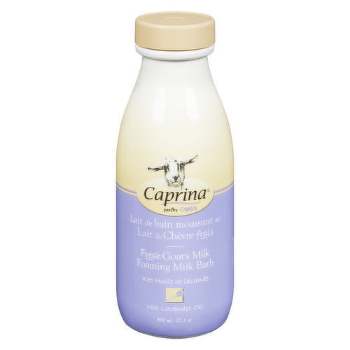 Caprina - Fresh Goat's Milk Foaming Milk Bath - Lavender