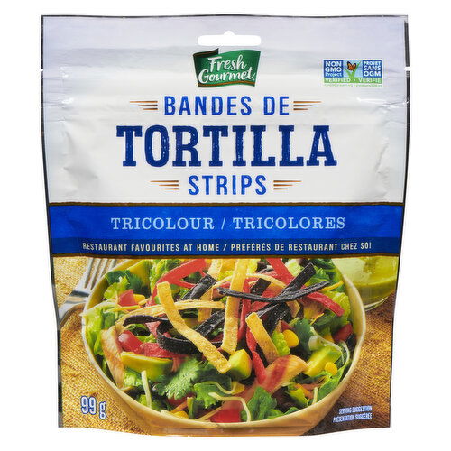 Fresh Gourmet - Tortilla Strips Tri Coloured