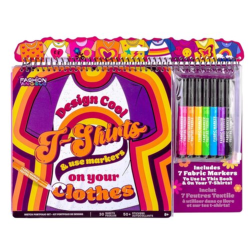 Fashion Angels - T-shirts Design Sketch Portfolio Set