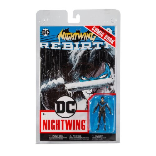 DC Direct - Night Wing 3In Figure & Comic Book