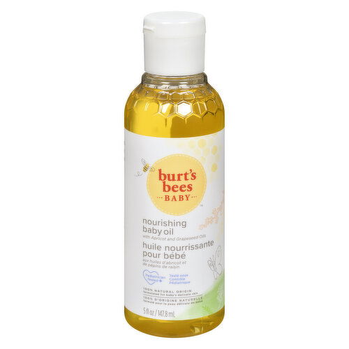 Burt's Bees - Nourishing Baby Oil with Apricot and Grapeseed Oil .