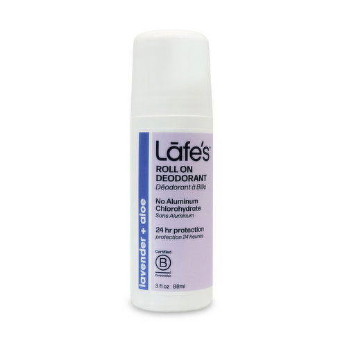 Lafes - Deodorant Roll On Soothe (Lavender & Aloe)