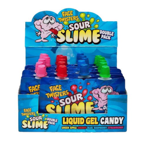 Face Twisters - Sour Slime Liquid Gel Candy