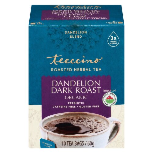 Teeccino - Herbal Tea Dandelion Dark Roast Organic