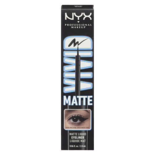 NYX - Vivid Matte Liquid Eyeliner - Black