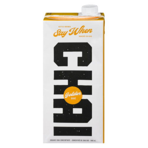 Say When Organic - Chai Concentrate Golden