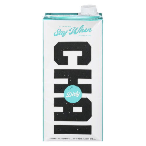 Say When Organic - Chai Concentrate Dirty