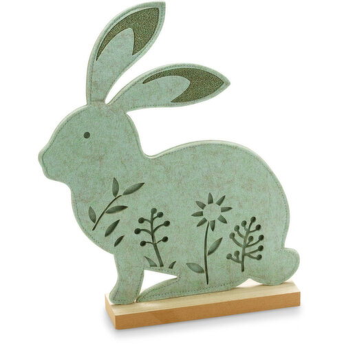 Easter - Fabric Bunny Green Table Decor, 12.1 Inch