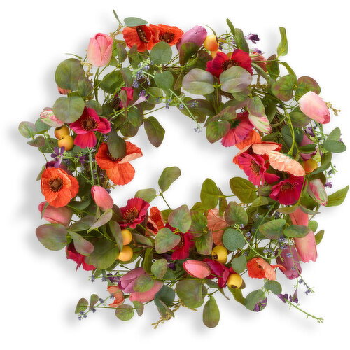 Daisy - Spring Floral Wreath, 18 Inch