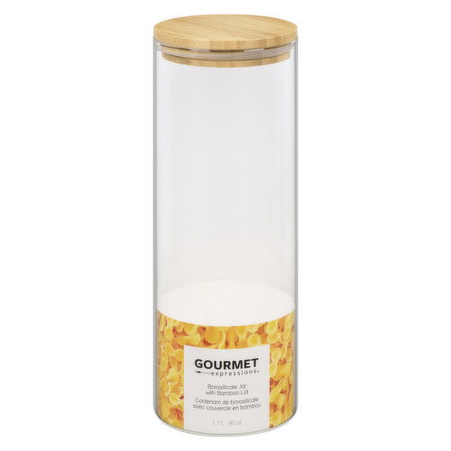 Gourmet - Glass Jar With Bamboo Lid 1.7L