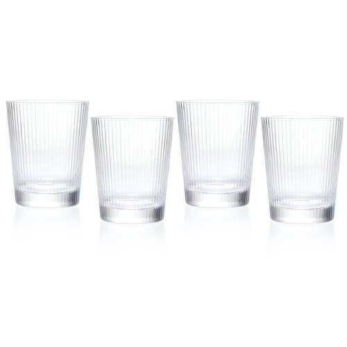 CENA Collection - Fluted Glass & Tumbler 4 pc set