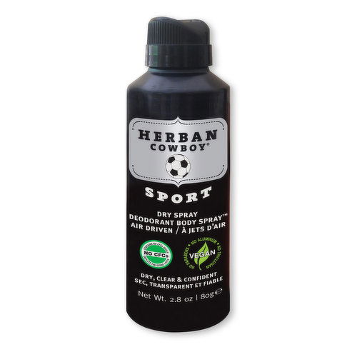 Herban Cowboy - Men's Spray Deodorant Sport