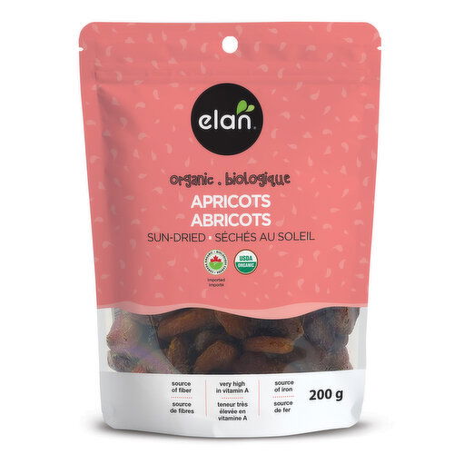 Elan - Sun Dried Apricots, Organic