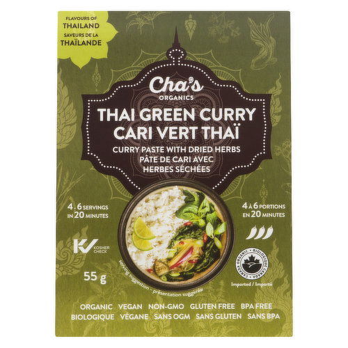 Cha's Organic - Thai Green Curry Paste